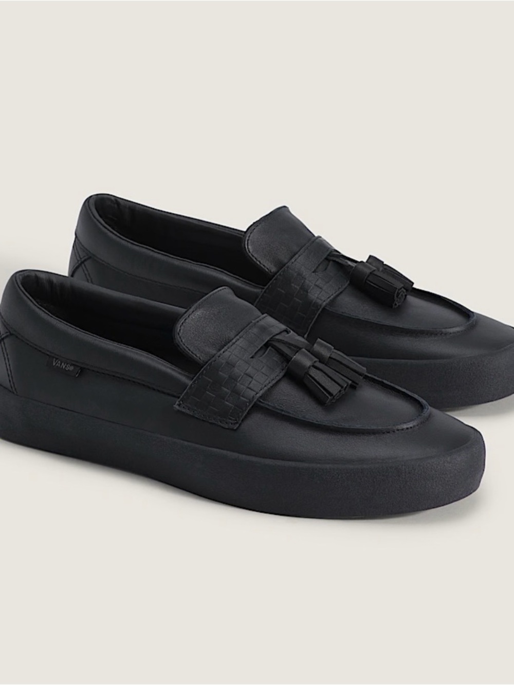 Vans Black Tassel Loafers